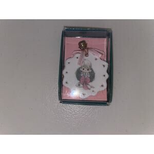 Precious Moments‎ " Boy with Wreath and Ribbon" 2.5" Christmas Ornament Enesco